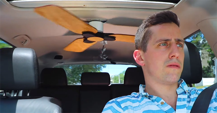 (VIDEO) Aerul condiţionat consumă prea mult combustibil? Montaţi un ventilator în plafon!