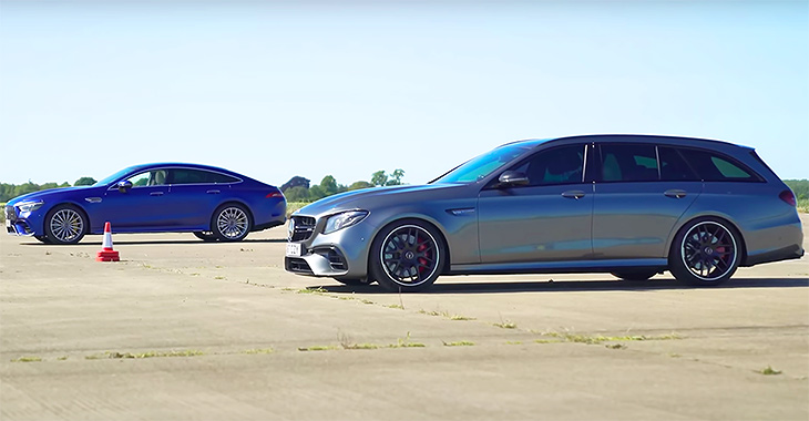 (VIDEO) Drag race între două modele Mercedes-AMG cu acelaşi motor. Cine învinge?
