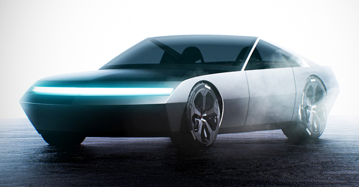 Vedeţi cât de bine arată un coupe electric sportiv cu design preluat de la Tesla Cybertruck