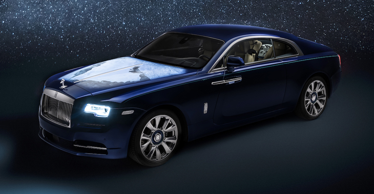 Inspirat de Pământ, dar cu decor cu sistemul solar: Rolls-Royce prezintă un Wraith exclusiv