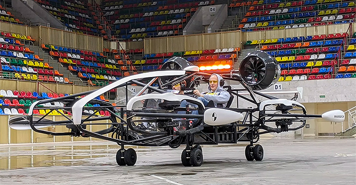 (VIDEO) Aşa arată prima maşina zburătoare a ruşilor: Hoversurf Drone Taxi şi curiozităţile ei