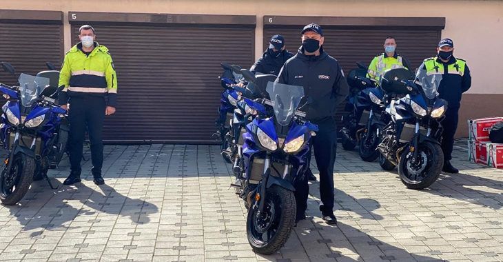 Inspectorii de patrulare din Moldova vor circula acum şi cu motociclete Yamaha