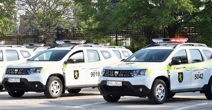 Un lot de 30 unităţi Dacia Duster a ajuns astăzi în flota poliţiei Republicii Moldova