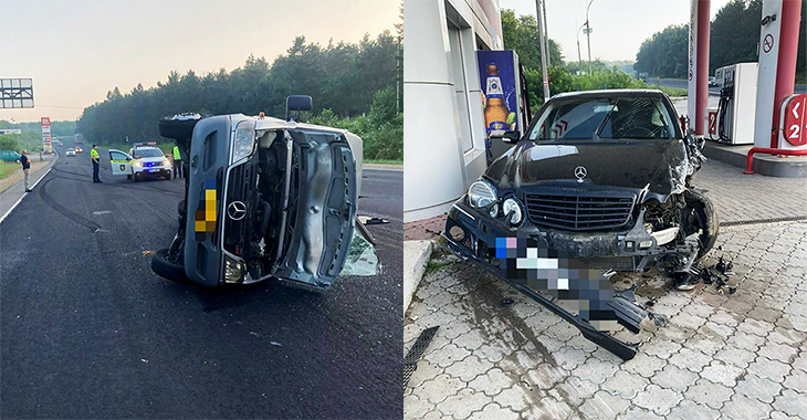 Accident azi dimineaţă pe traseul Orhei-Chişinău între un microbuz cu pasageri şi un Mercedes, condus de un şofer băut