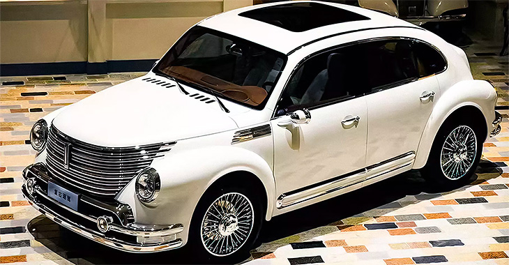 Chinezii au lansat unul din cele mai frumoase automobile retro din timpurile noastre, care e şi hibrid