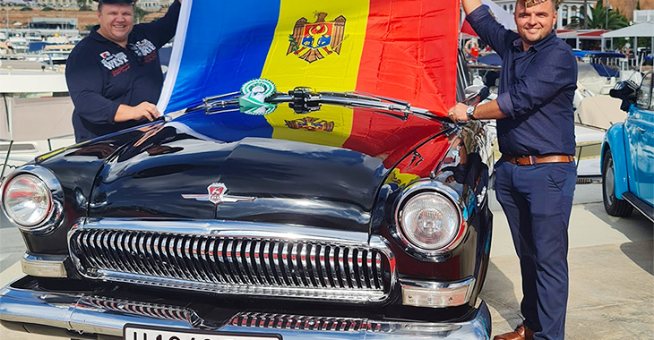 O Volga GAZ-21 din Moldova a luat marele premiu de cel mai elegant automobil pe insula Mallorca, la un concurs de maşini clasice
