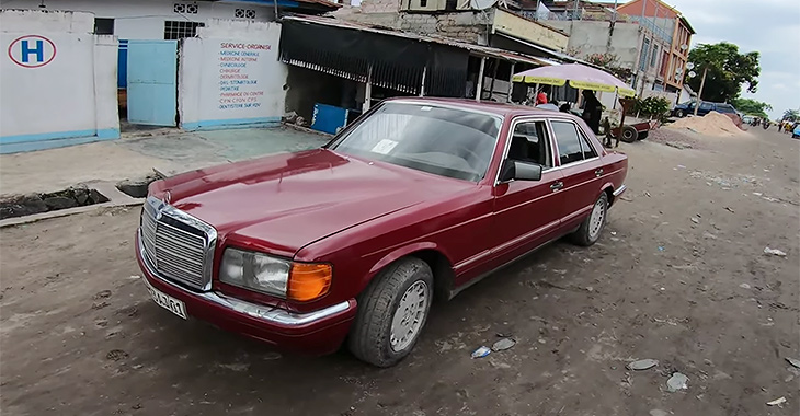 (VIDEO) Cum arată un Mercedes S-Class W126 exploatat în Africa, cu milioane de km parcurşi
