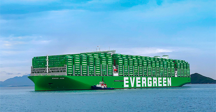 Cum arată cea mai mare navă transportatoare de containere din lume, Ever Ace, cu motor diesel în doi timpi, de 96 mii CP