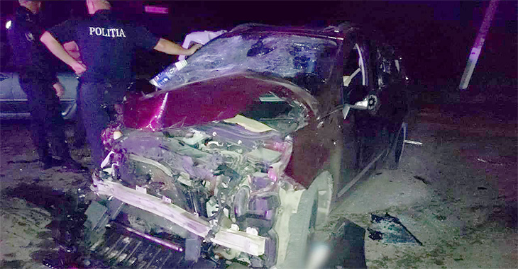 Un şofer cu un Renault a accidentat 9 pietoni şi 4 automobile astă-noapte în satul Sofia din Drochia