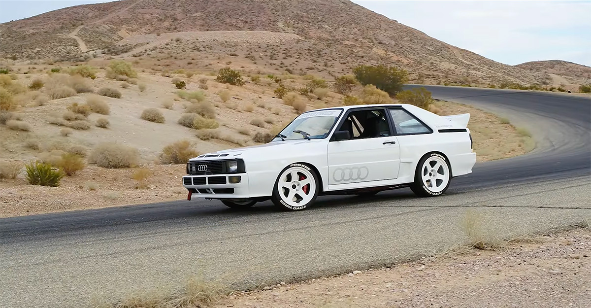 (VIDEO) Până şi Ken Block a stăpânit cu greu replica lui Audi Sport Quattro, creată special pentru el