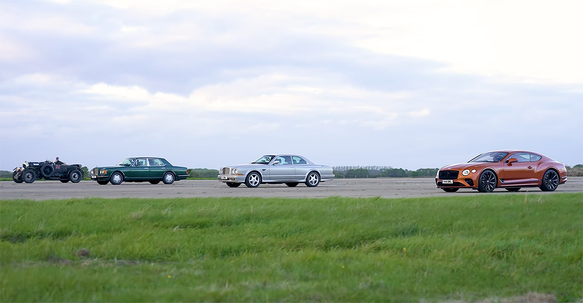 (VIDEO) Patru modele Bentley, produse de-a lungul a 100 de ani, într-o întrecere fascinantă