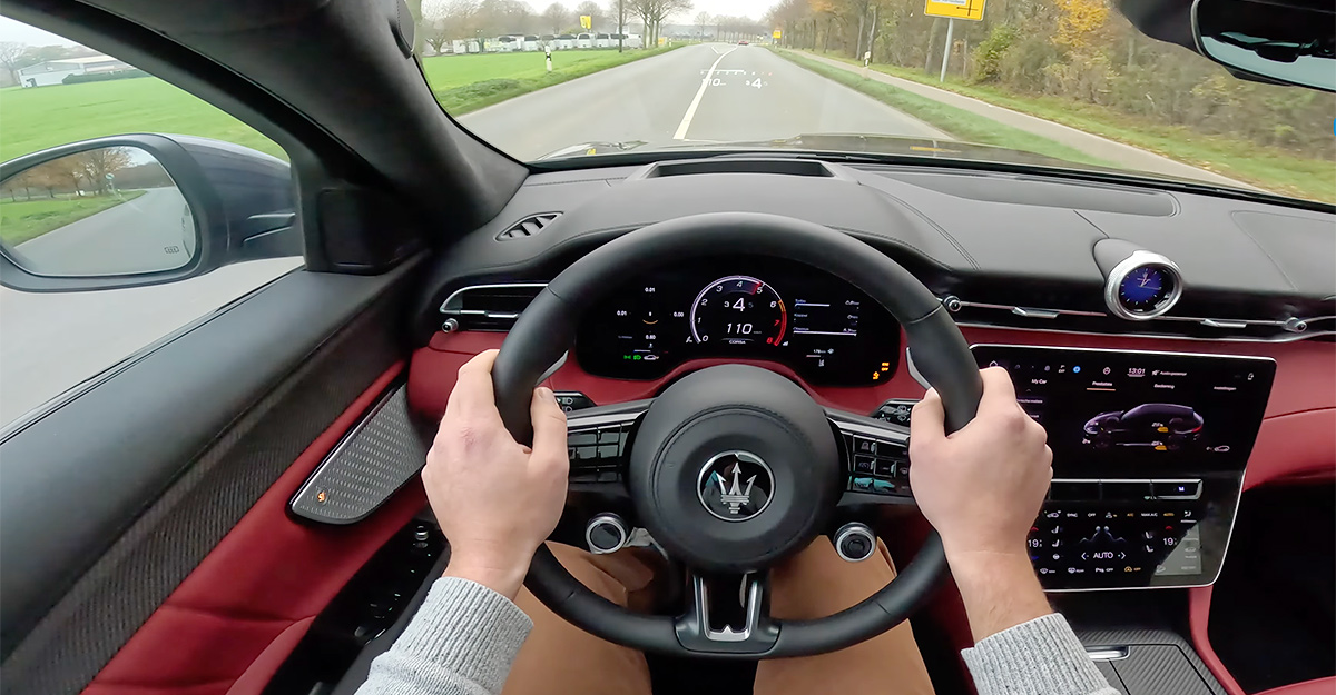 (VIDEO) Cum sună şi cum merge noul Maserati Grecale cu motor V6 Nettuno prin Germania