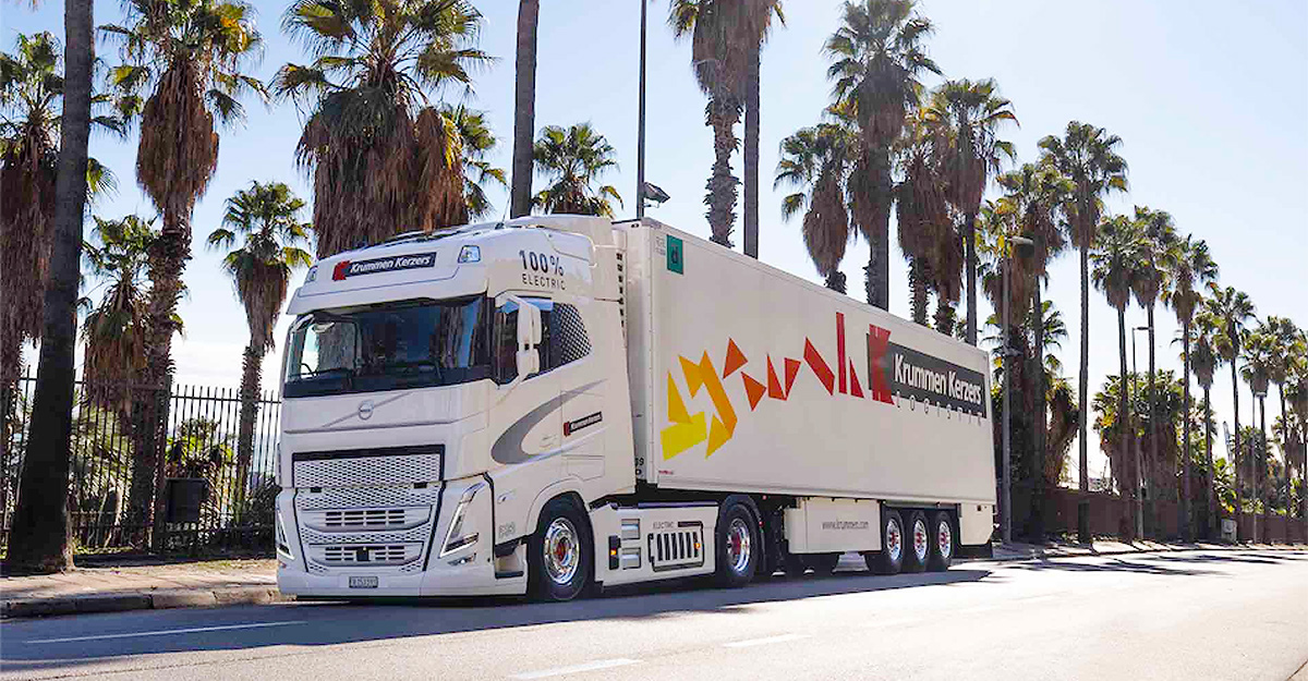 Un camion electric Volvo a parcurs 3000 km pentru o livrare din Spania până în Elveţia, iar şoferul a povestit experienţa