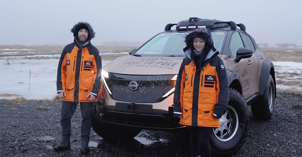 (VIDEO) Cum se va încărca Nissan-ul Ariya electric, care porneşte într-o expediţie de la Polul Nord la Polul Sud, şi cum arată pe viu