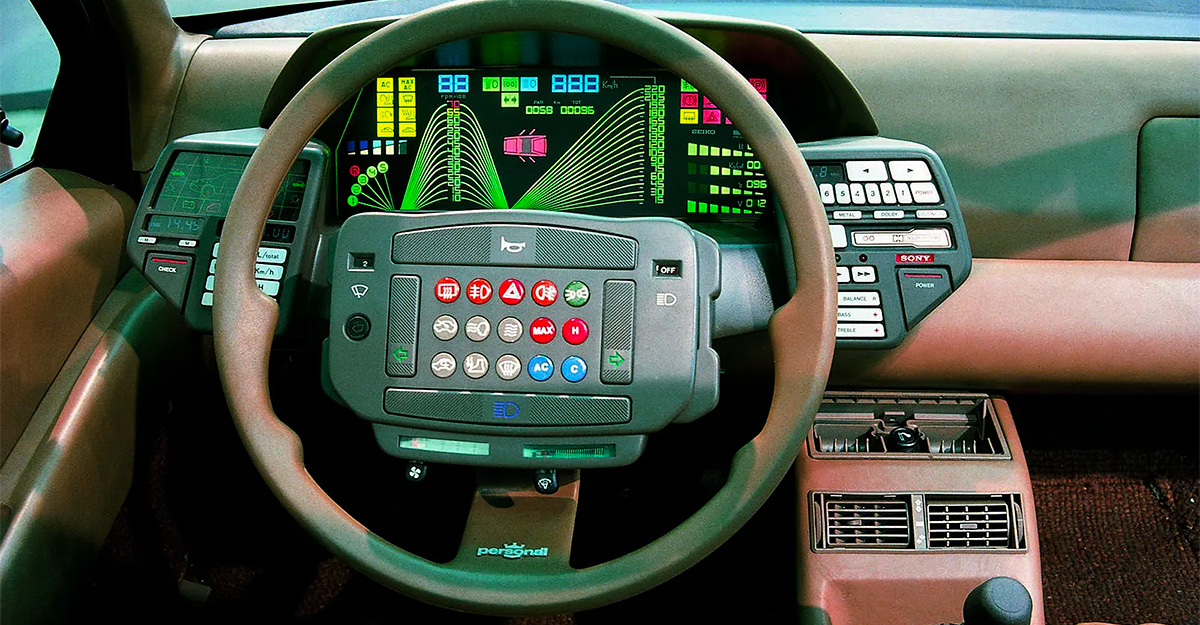 Istoria neştiută a prototipului Lancia Orca, maşina desenată de Giugiaro care avea toate butoanele esenţiale pe volan şi cadrane digitale acum 40 ani