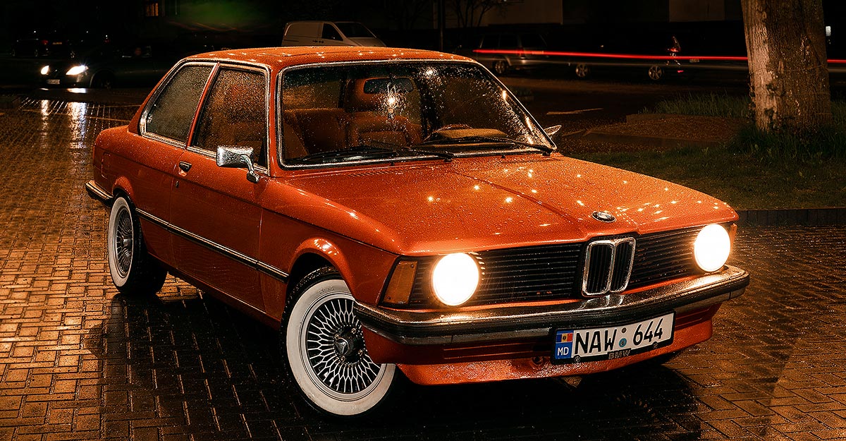 Acesta e un BMW E21 restaurat în Moldova, după 48 mii de ore de muncă, într-o provocare de viaţă pentru proprietarul său