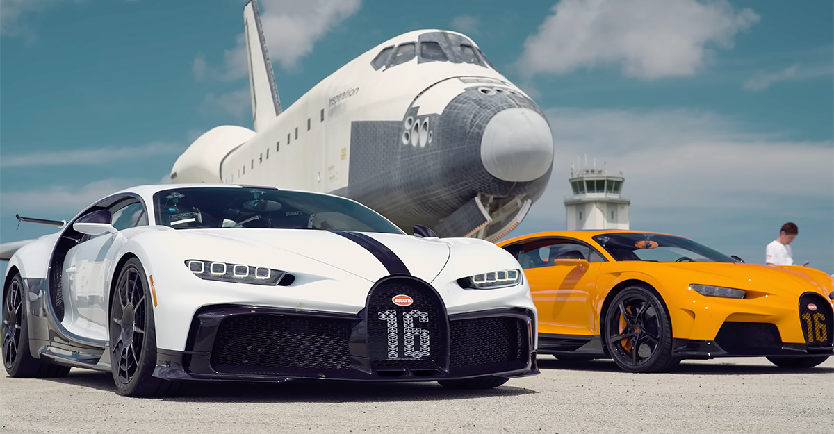 (VIDEO) Bugatti le-a oferit câtorva posesori de Chiron şansa de a conduce cu peste 400 km/h pe pista centrului de lansare a rachetelor NASA