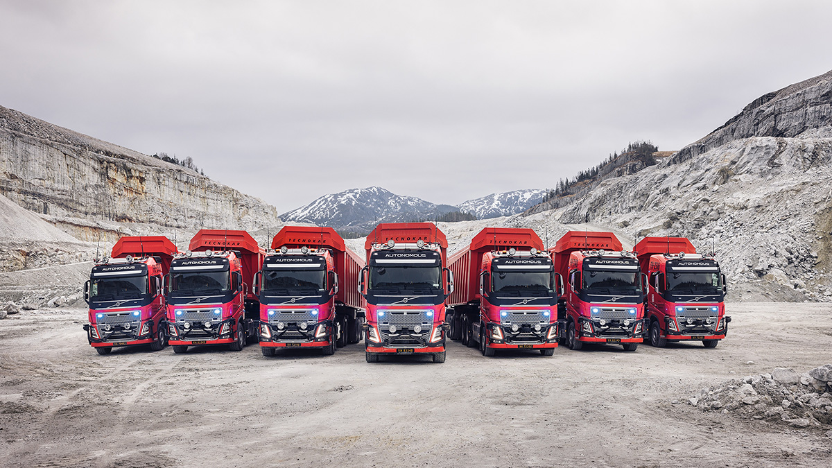 Volvo Introduces Autonomous Trucks for the First Time in a Norwegian Mine