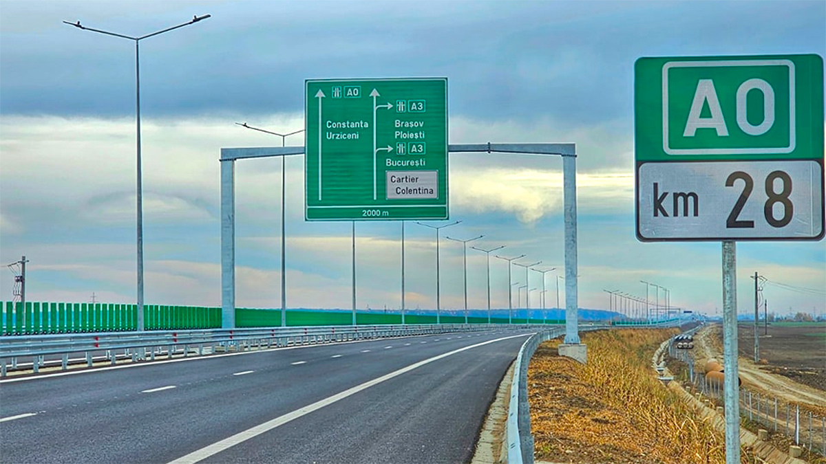 Astăzi are loc deschiderea circulaţiei pe lotul 2 al autostrăzii A0 de pe centura Bucureşti, finalizat cu 7 luni înainte de termen