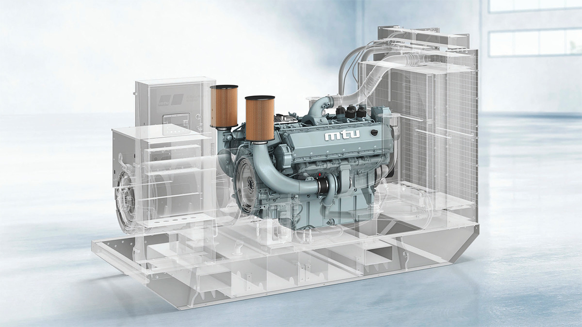Rolls-Royce a creat un nou motor V12 diesel, răcit cu aer, cu rol de generator electric de urgenţă, care va putea funcţiona şi cu ulei vegetal hidrotratat