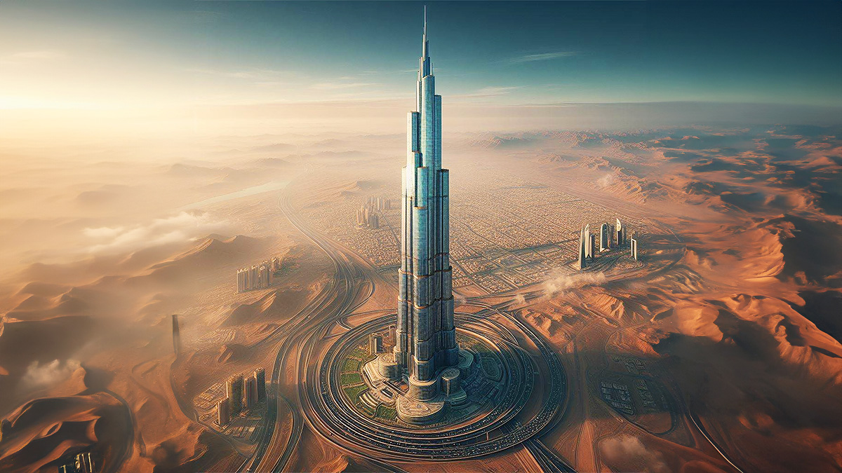 Arabia Saudită mai anunţă un proiect grandios de a construi un zgârie-nori de 2 km înălţime, deşi a redus de curând considerabil ambiţiile oraşului The Line