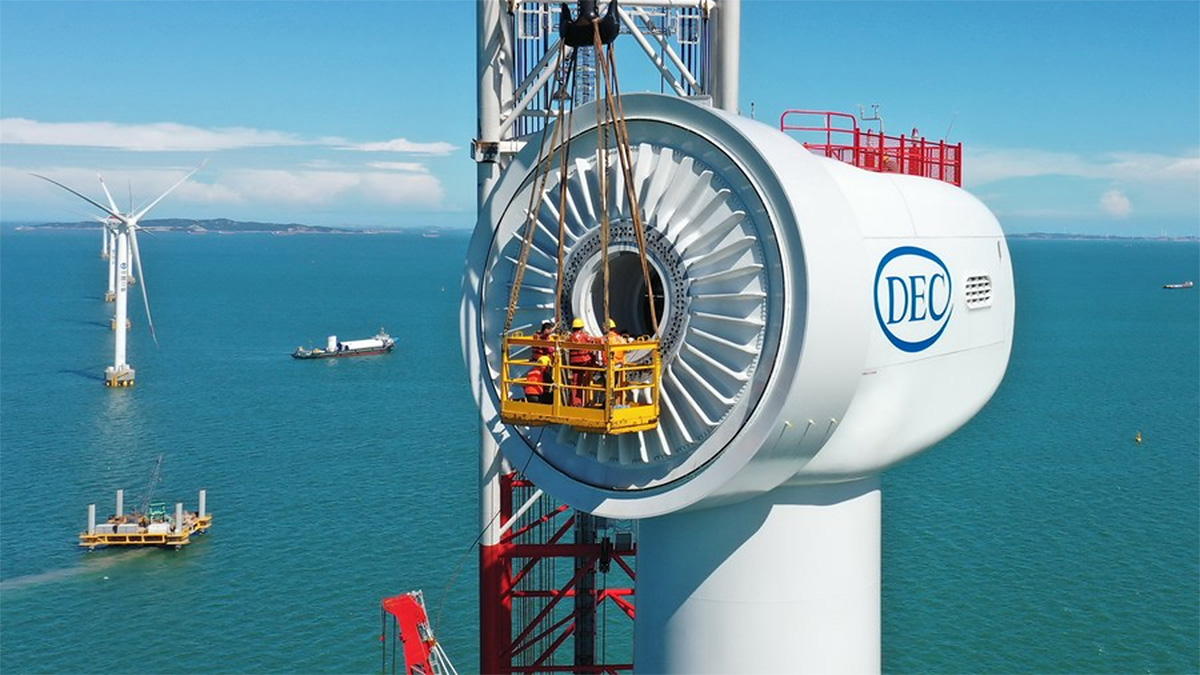 China a instalat cea mai puternică turbină eoliană din lume, de 18 MW, dar ea produce mai puţină electricitate anual decât turbinele europene mai slabe