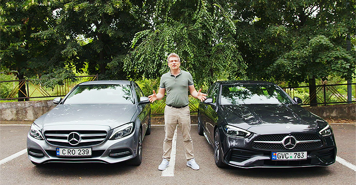 (VIDEO) Două generaţii Mercedes-Benz C-Class, W206 şi W205, într-un test drive comparativ
